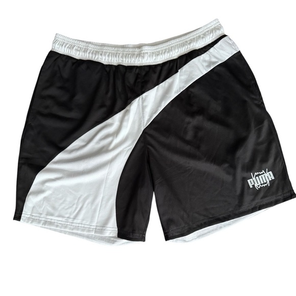 Puma NEW Flare black white stripe mesh drycell basketball adjustable shorts XL - Picture 3 of 7